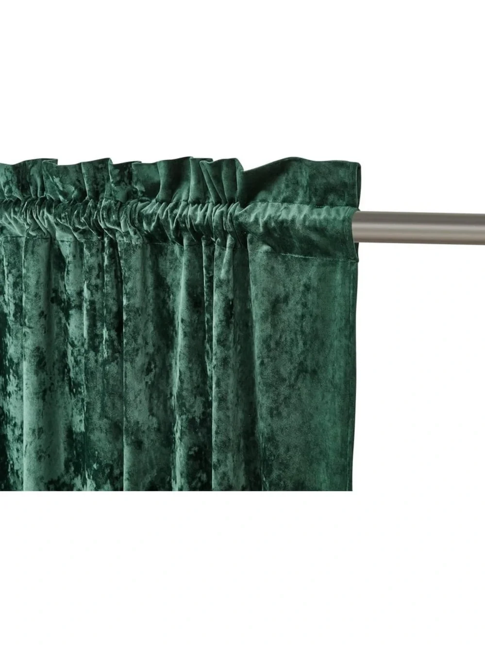 Emerald Green Velvet Curtain Panel set 50x84in
